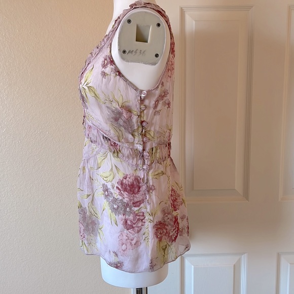 Brand New Max&Co. Floral Pink Silk Blouse US 6 - Picture 3 of 12